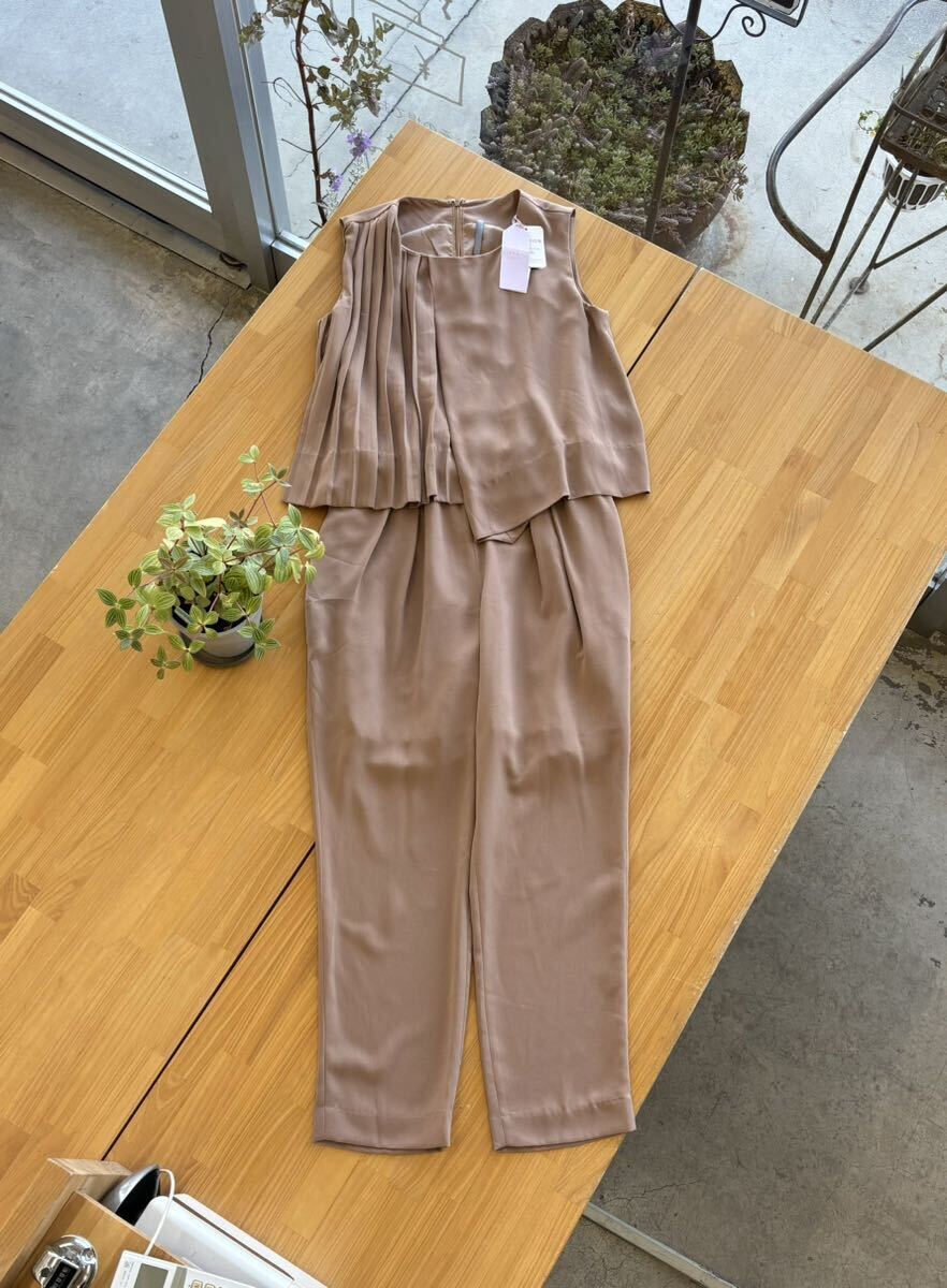 new goods tag attaching AG by aquagirle-ji-bai Aqua Girl regular price 8250 jpy asimeto Lee chiffon One-piece all-in-one overall pants 