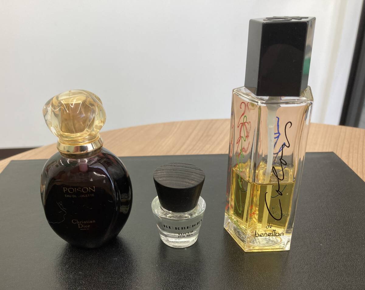 Dior Hypnotic Poison 30ml ＆ BURBERRY TOUCH for MEN 5ml & Benetton 50ml 3点セット ◆売上No82 503 505の画像1