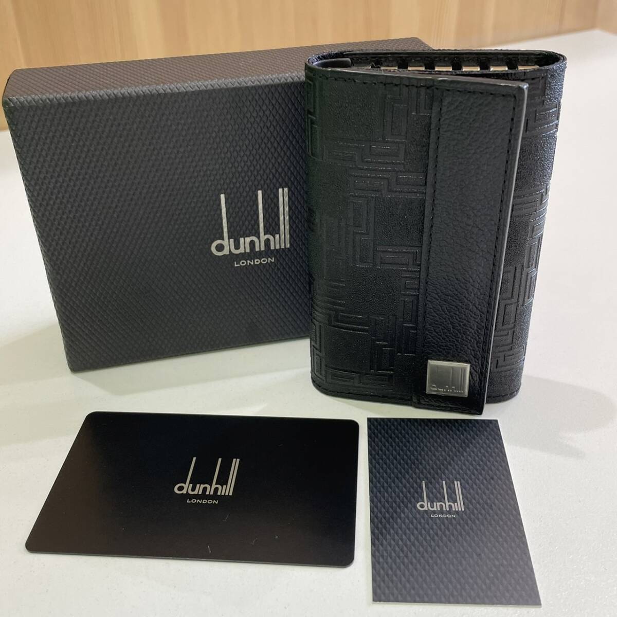 【新品未使用】 dunhill/ダンヒル PVC 6連 キーケース 鍵入れ メンズ ブラック系 ◆　9060_画像1