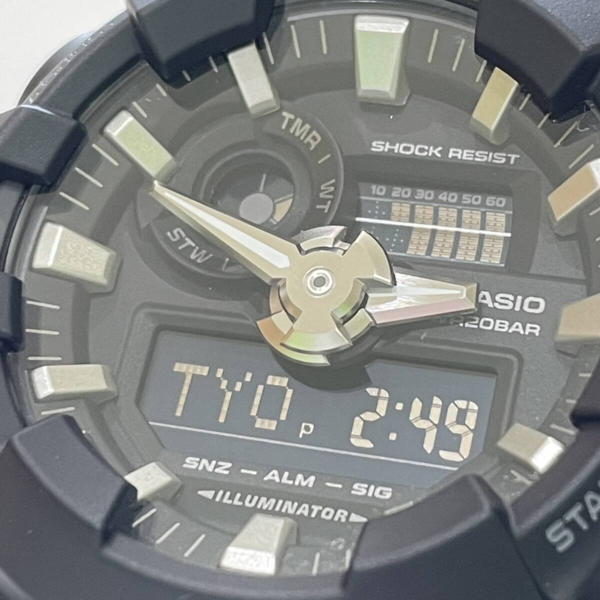 CASIO/カシオ Gショック GA-700シリーズ デジアナ ブラック G-SHOCK GA-700-1BJF ◆　9177_画像2