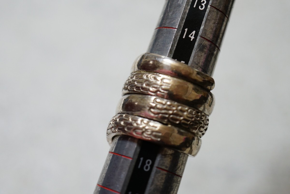 1664 蛇 シルバー リング 指輪 ヴィンテージ アクセサリー SILVER刻印 アンティーク シルバージュエリー 装飾品_画像7