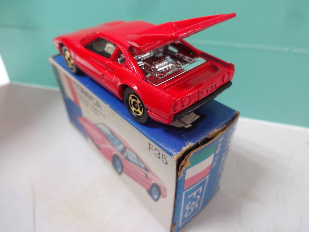 青箱/tomica/トミカ/外国車シリーズ/イタリア車/フェラーリ 308GTB/F35/【1/60】当時物/日本製/GR05J05TM015_画像4