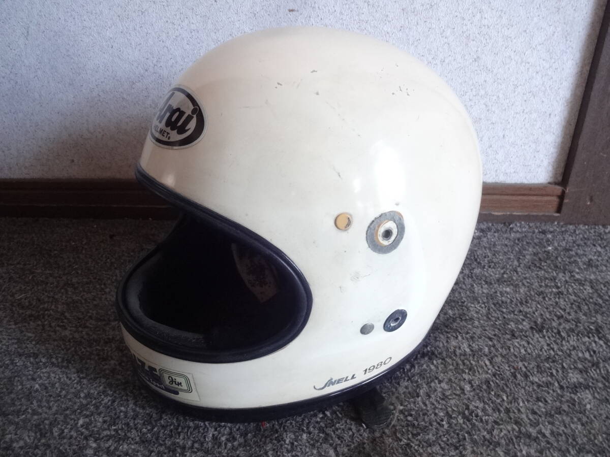 当時物 アライ Arai アストロ Lサイズ? ビンテージヘルメット1980年 希少 レア 族ヘル 旧車 カフェレーサー ジャンク ジンプライズ_画像1