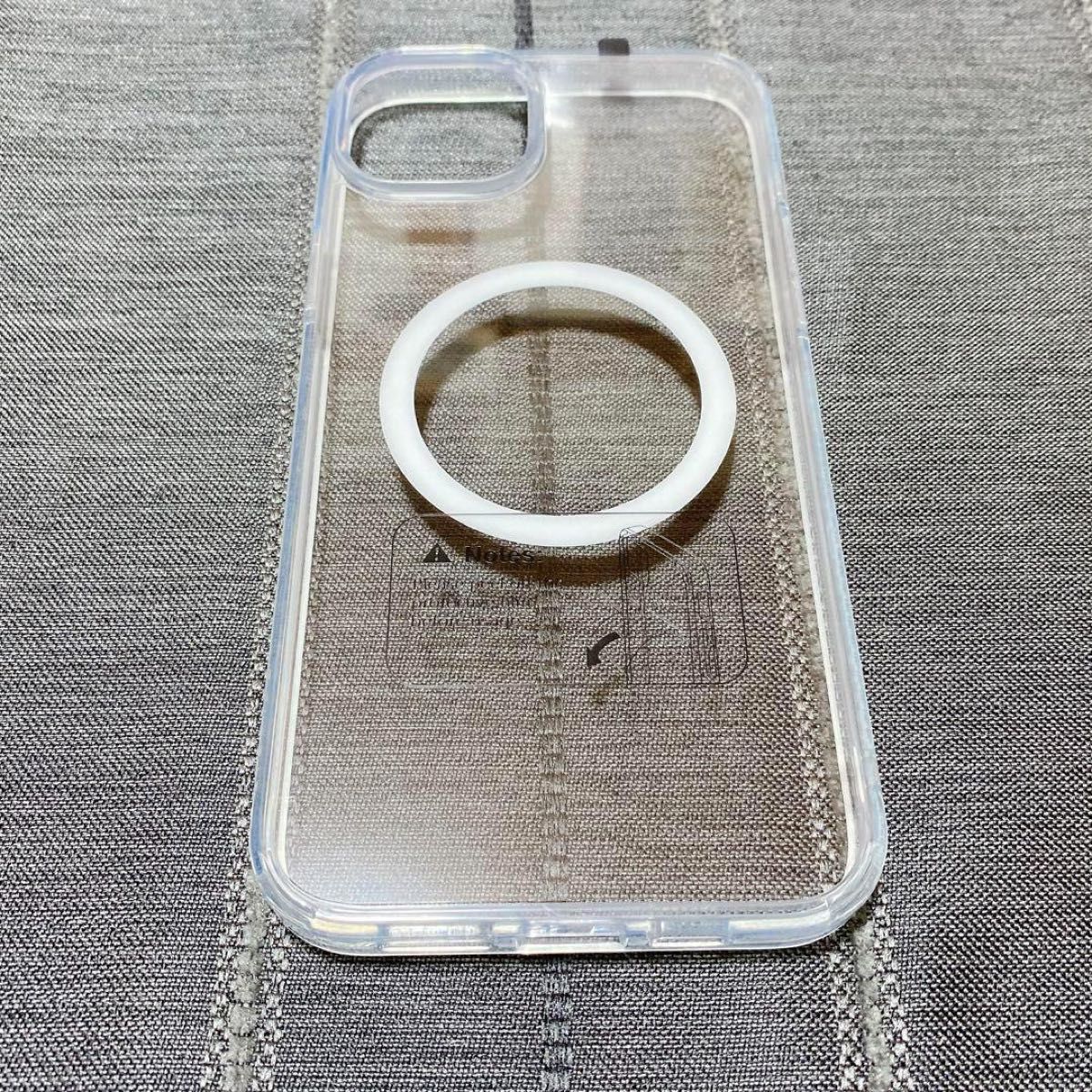 iPhone14plus ケース Magsafe対応 クリア スタンド機能 リング 耐衝撃 カバー ワイヤレス充電対応  カバー