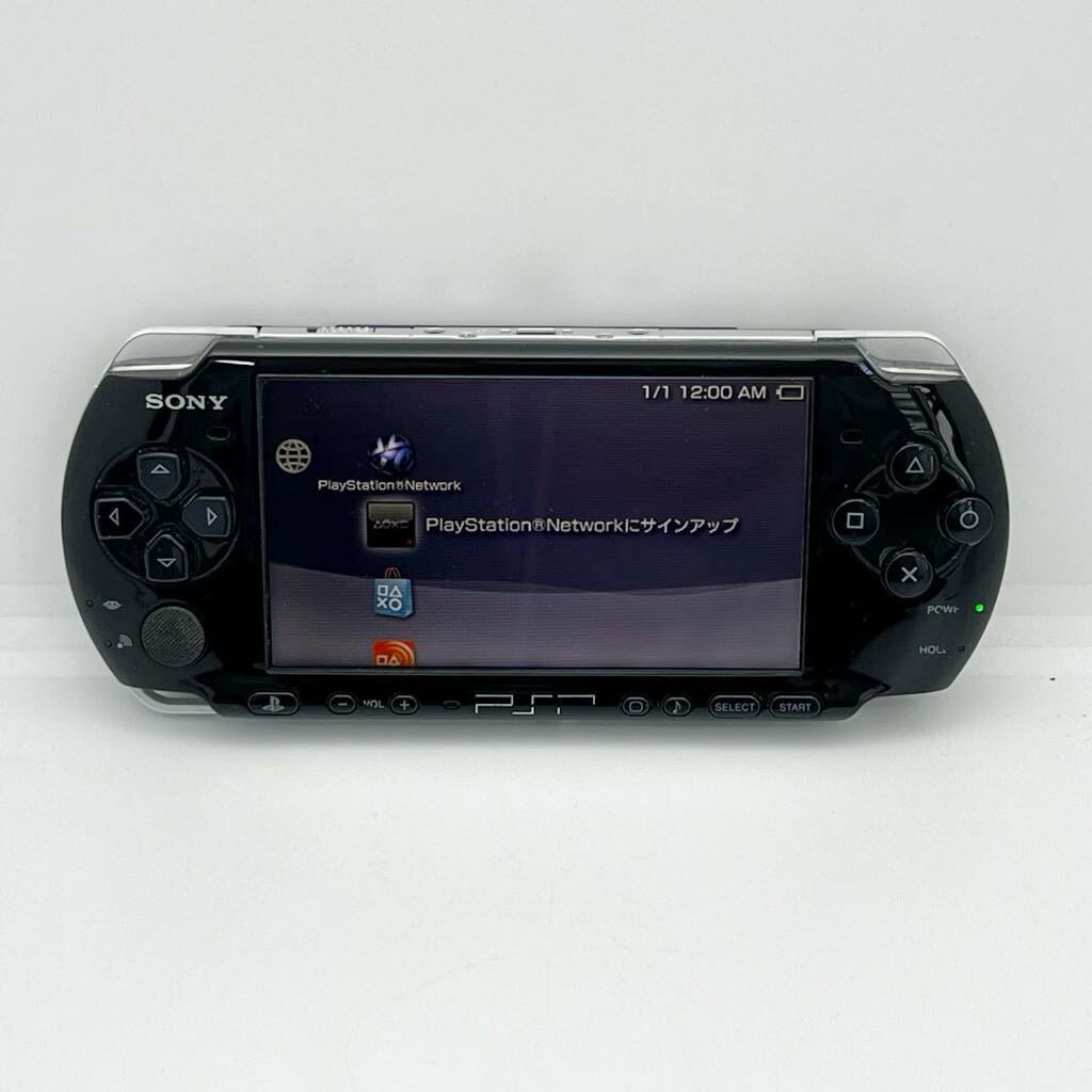 SONY PSP PSP-3001 プレイステーションポータブル ブラック 通電確認済 現状品_画像2