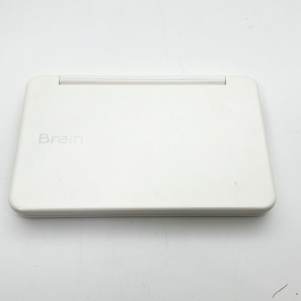 SHARP Brain 電子辞書 PW-SA5 ホワイト シャープ ブレーン 通電確認済 現状品の画像5