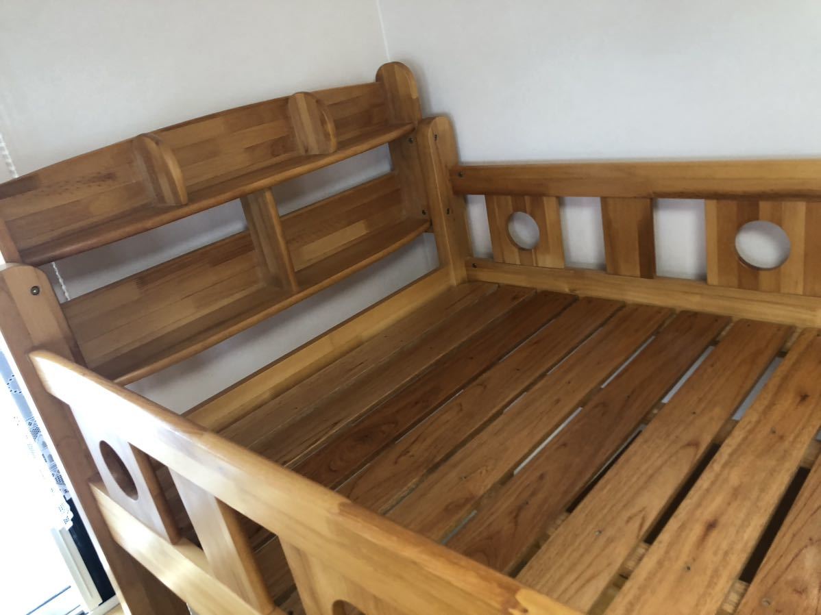  our company delivery have SA*FU inside book@ woodworking place Country loft bed single wood grain wood frame 