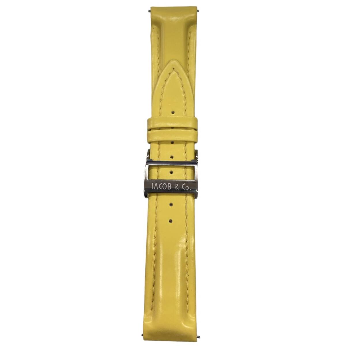JACOB&Co ジェイコブ バンド　バックル付き 腕時計用　イエロー　黄　ラグ幅22mm_画像1