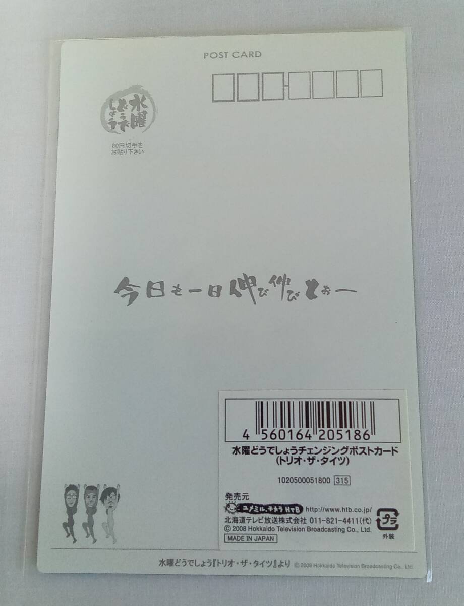 【未開封・３枚セット】角度で見え方が変わる♪水曜どうでしょうチェンジングポストカード♪北海道テレビＨＴＢonちゃん_画像8