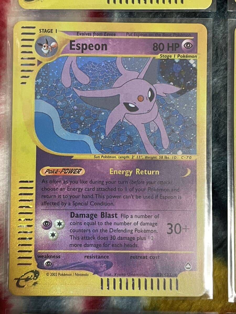 ポケモンカード海外版 ブラッキー Umbreon Tyranitar Jolteon Mewtwo 9枚セットpokmon trading card game Base PSA eカード 英語_画像2