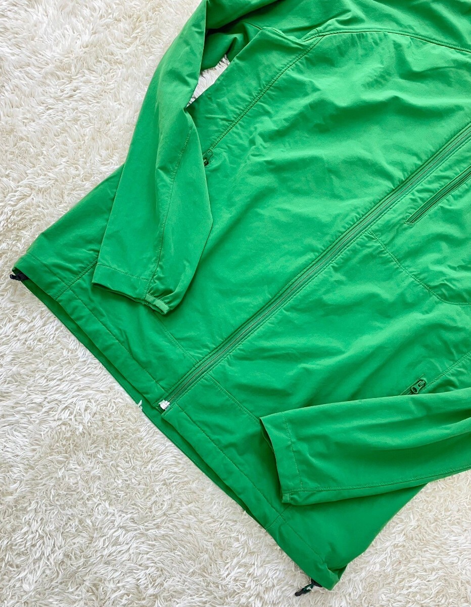 【美品★】Lサイズ Mountain Hardwear ソフトシェルジャケット/緑◆OM6042☆マウンテンハードウェア (2)の画像3