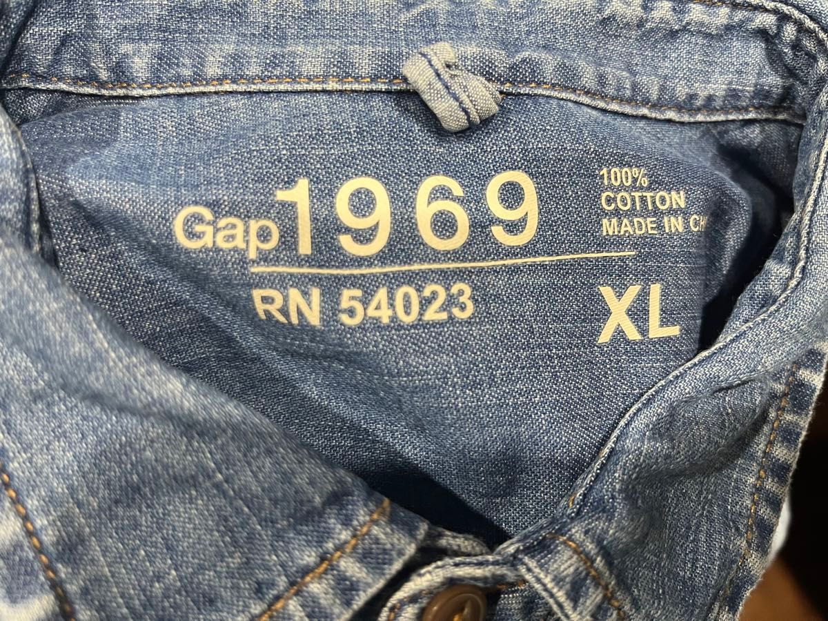 GAP  長袖デニムシャツ XL  ワークシャツ RN54023