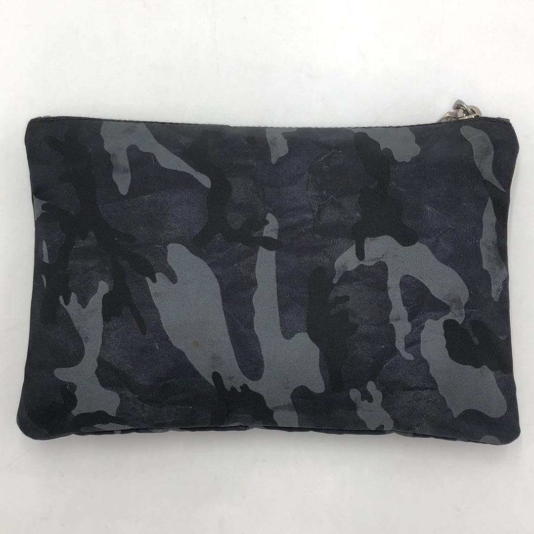 [ beautiful goods ] Prada PRADA camouflage -ju nylon pouch clutch bag second bag 
