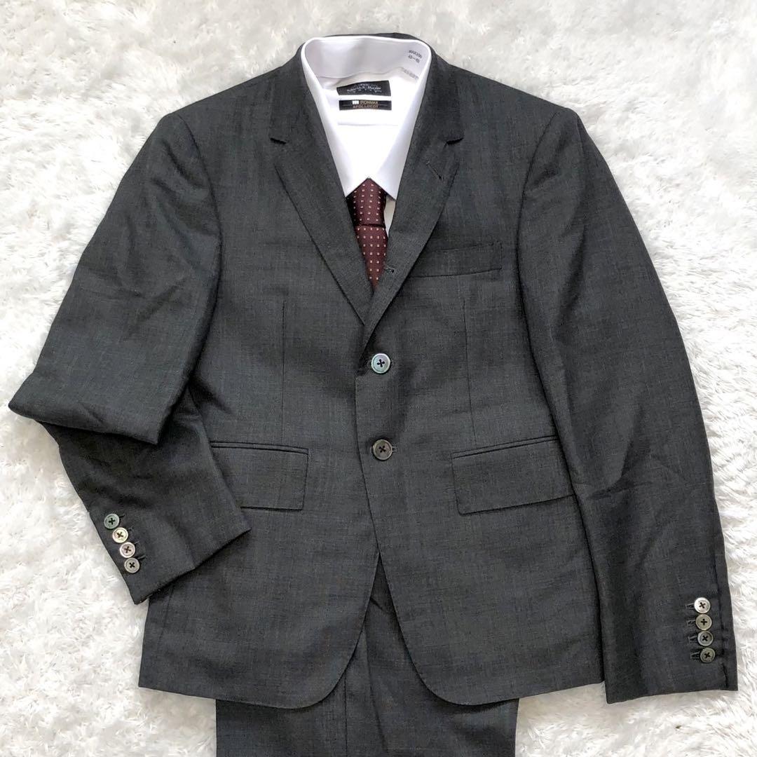 ［希少00サイズ］トムブラウン　TOM BORWNE スーツセットアップ　CLASSIC SUIT トリコロール　背抜き　2B_画像1