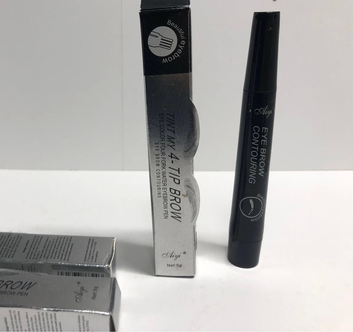 TINT MY 4-TIP BROW 防水アイブロウ 眉ティント　ナチュラルブラック