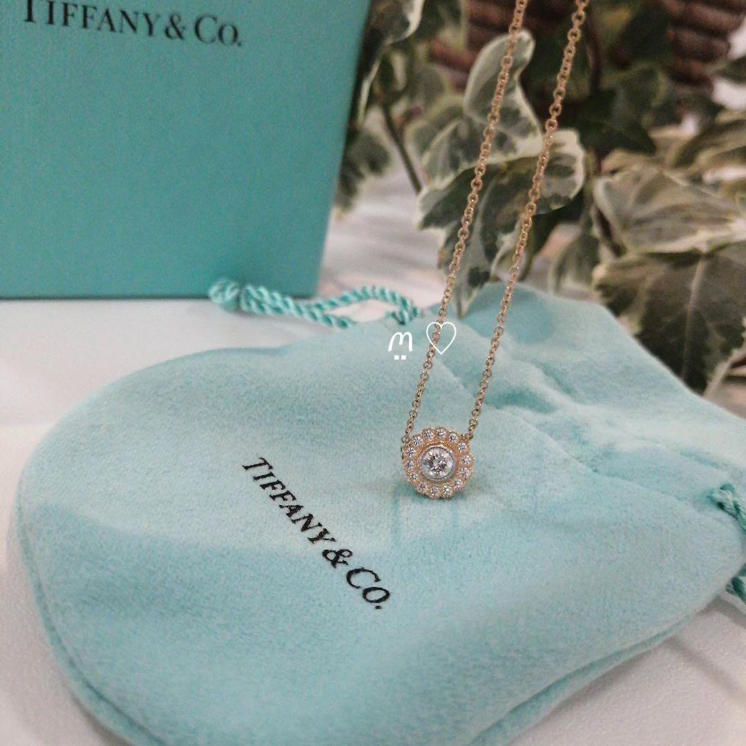 送料無料　ティファニー　エンチャントフラワー　ダイヤモンドネックレス　18ローズゴールド　TIFFANY&Co._画像1