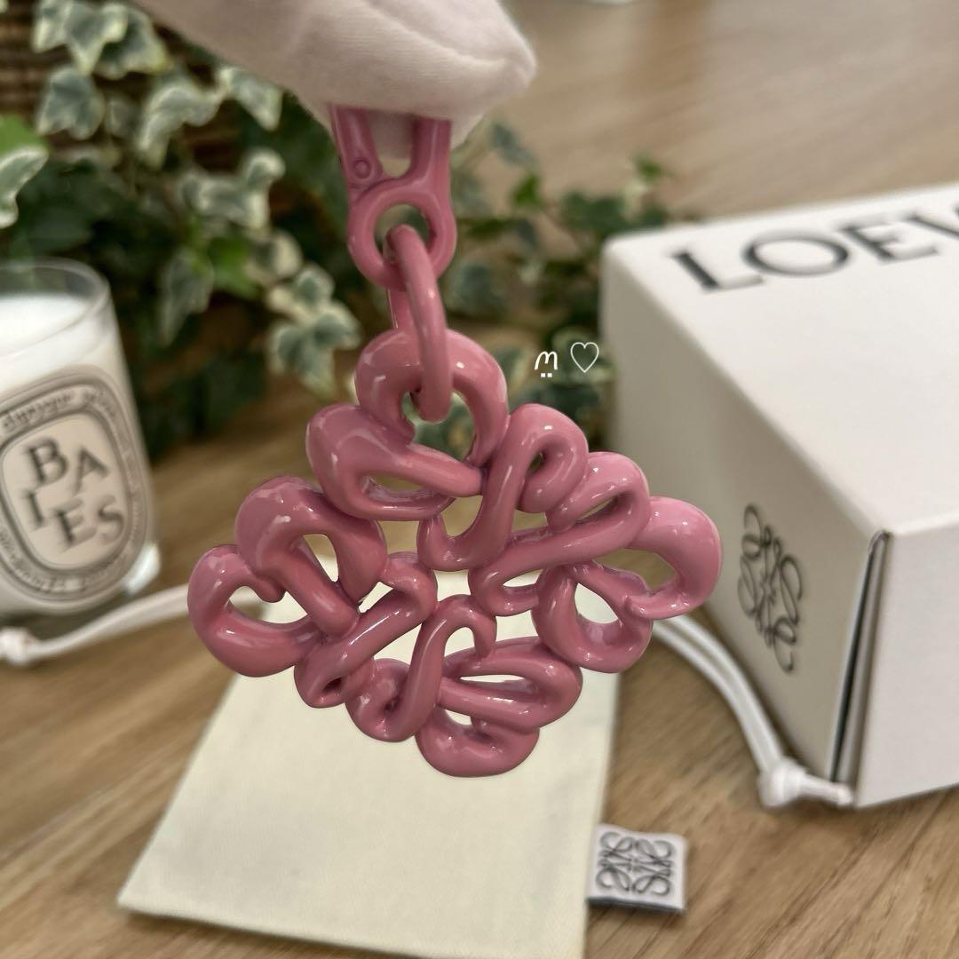  бесплатная доставка LOEWE Loewe in fre-tedo дыра грамм очарование кольцо для ключей держатель розовый 