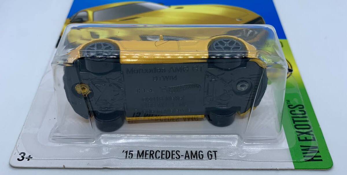 397// Hot Wheels ホットウィール ‘15 MERCEDES-BENZ AMG GT イエロー メルセデスベンツ 異物ありの画像6