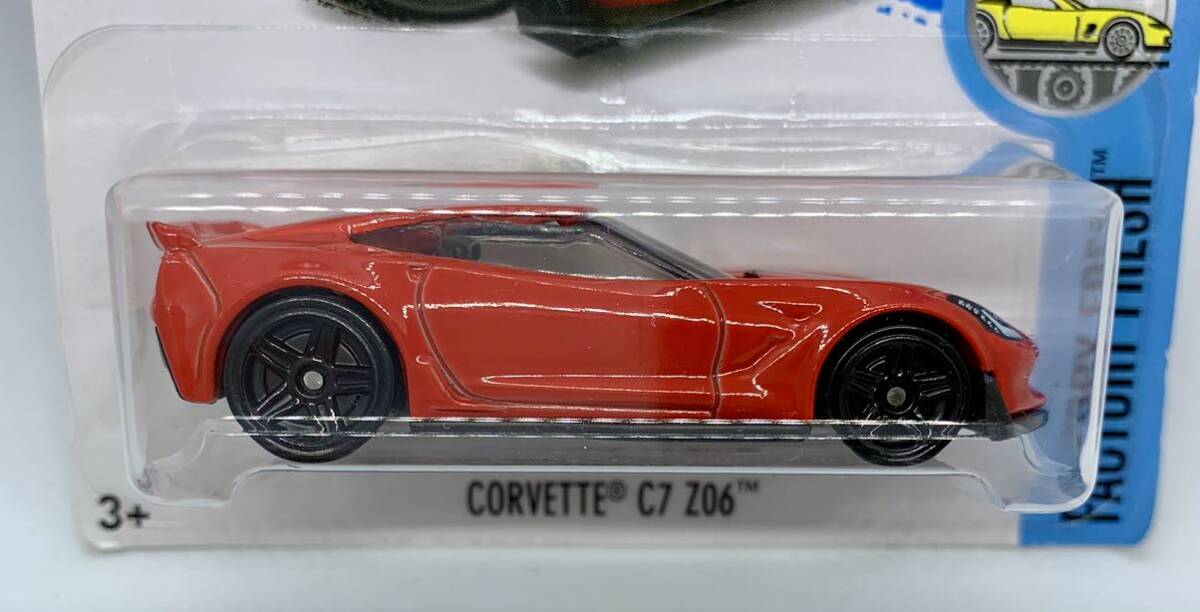 400// CORVETTE C7 Z06 コルベット ホットウィール Hot Wheels カードしわあり_画像1