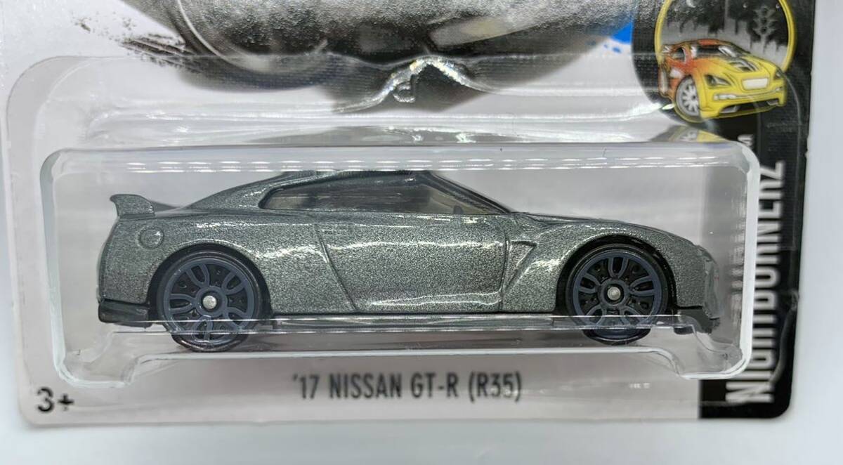 386// Hot Wheels ホットウィール '17 NISSAN SKYLINE GT-R (R35) グレーメタリック 日産 ニッサン スカイライン_画像1