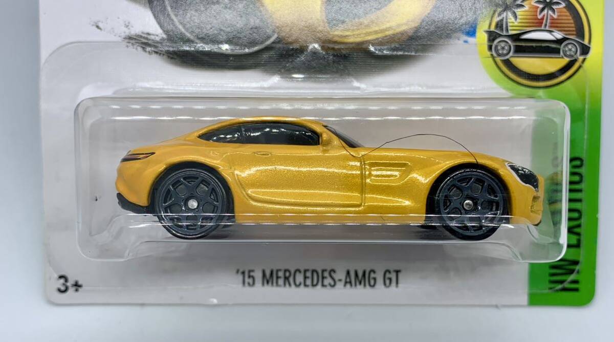 397// Hot Wheels ホットウィール ‘15 MERCEDES-BENZ AMG GT イエロー メルセデスベンツ 異物ありの画像1