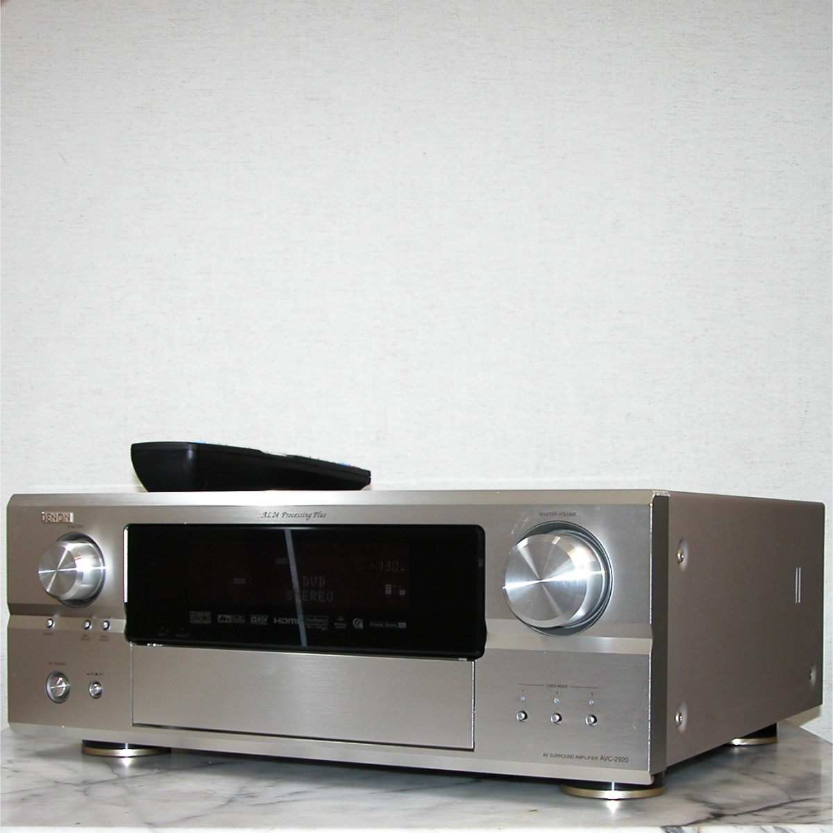 DENON AVC-2920 AV AMP HDMI対応 リモコン付き 動作美品の画像3