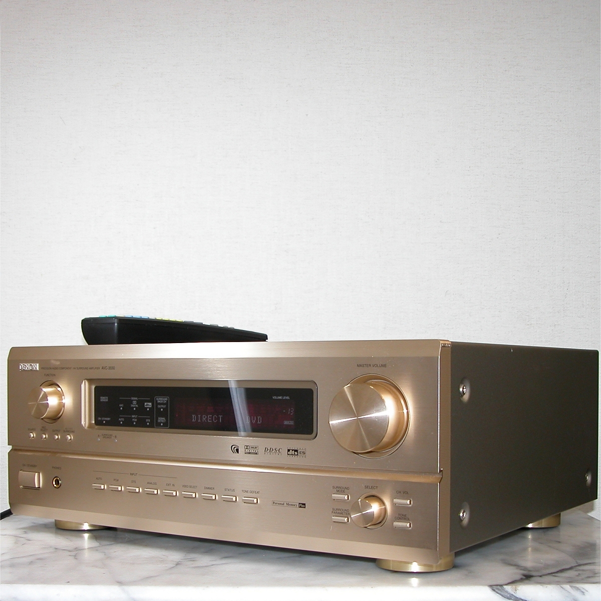 DENON AVC-3550 AV AMP リモコン付き　動作美品_画像2