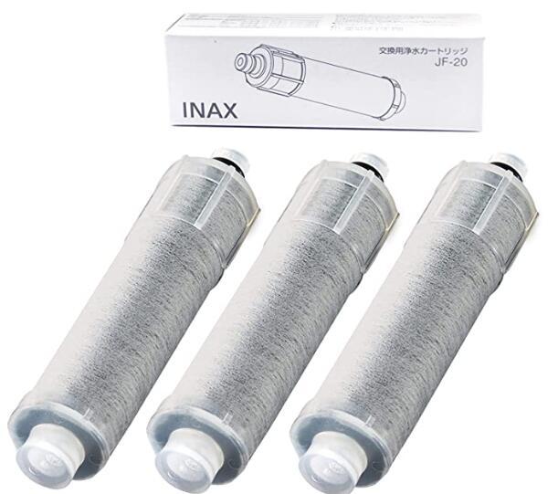 LIXIL(リクシル) INAX 交換用浄水器カートリッジ (JF-20-T) 3個入り 蛇口 3本セット_画像1