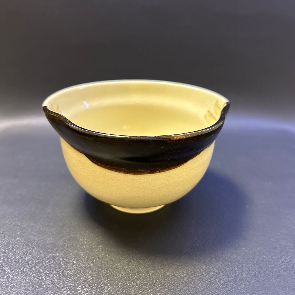 H12-9 茶道具 茶碗 【朝見与し三作　お福茶碗　百福】サイズ:直径約11.5cm、高さ約7cm 紙箱あり_画像5