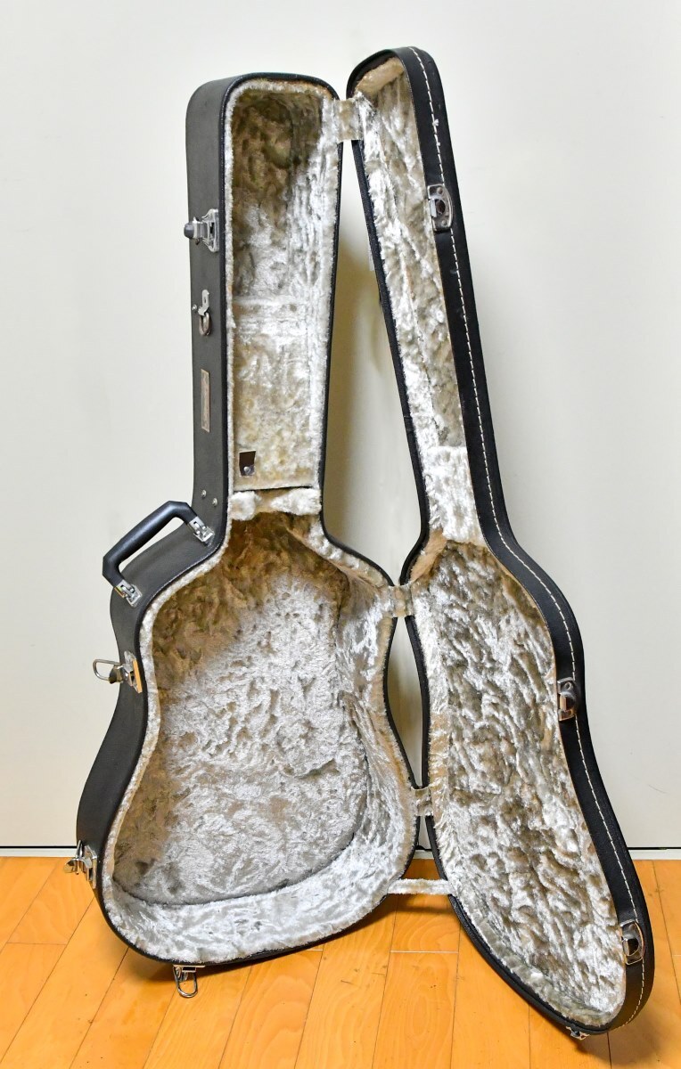S.yairi Sヤイリ ギターハードケース ショルダーベルト用カンザ付 TAKABE製 Made in Japan 並品 重量4Kg_画像2