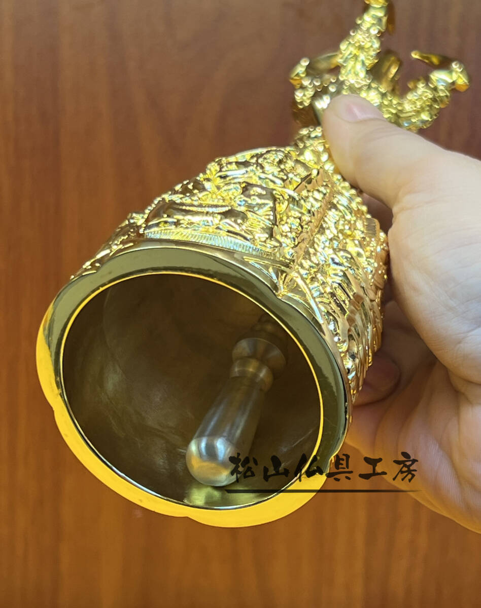 Bibian 比比昂- 「松山仏具工房」密教法具前具五大明王鈴銅製 Bibian 比比昂- 「松山仏具工房」密教法具前具五大明王鈴銅製