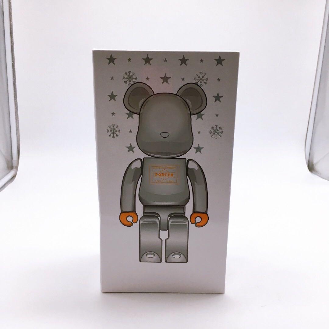 ベアブリック　ポーター　シルバー　400％　PORTER　BE@RBRICK_画像1