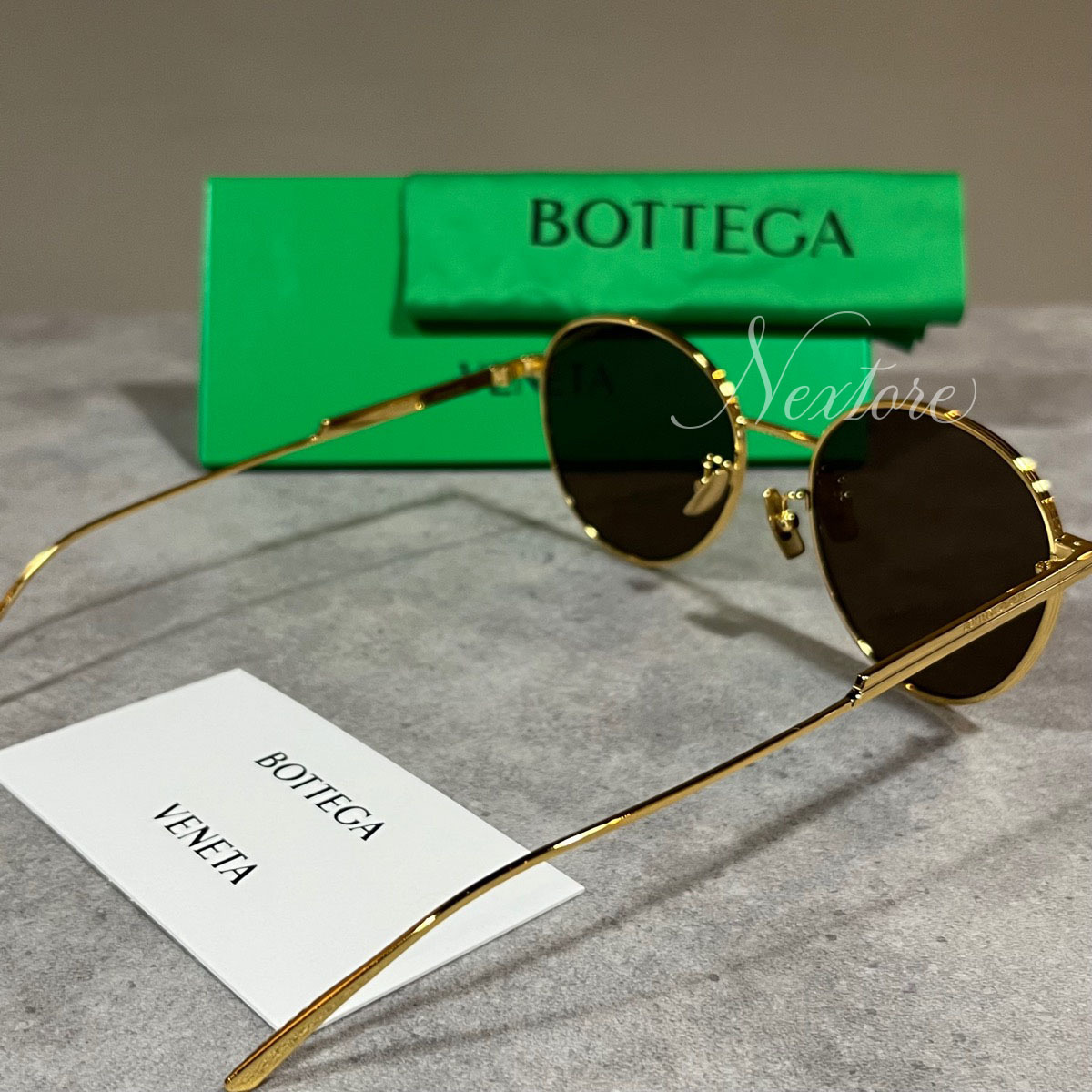 正規品 新品 ボッテガ BV1042 002 メガネ サングラス 眼鏡 ゴールド アイウェア BOTTEGA VENETA