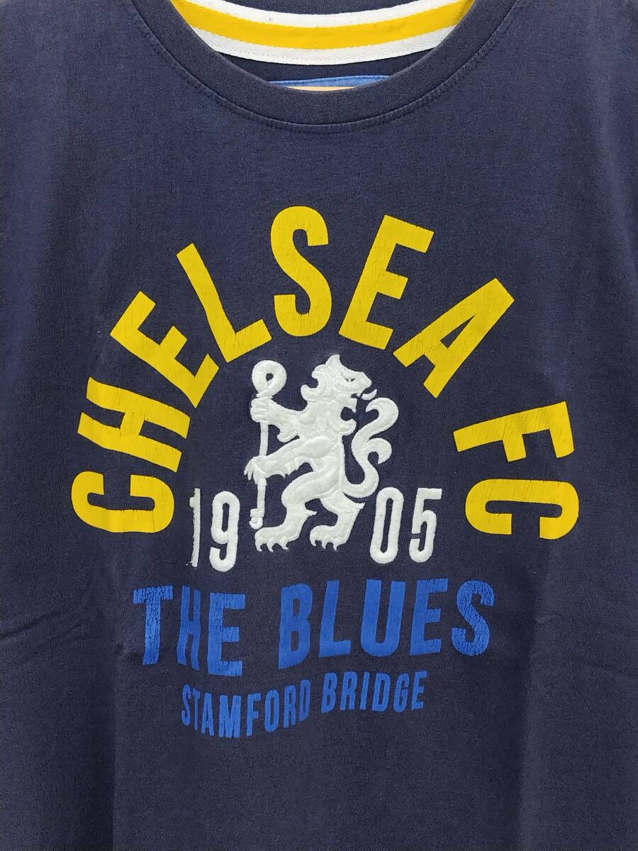 チェルシーFC Tシャツ ネイビー CHELSEA FC サイズS STAMFORD BRIDGE【2-762】の画像2