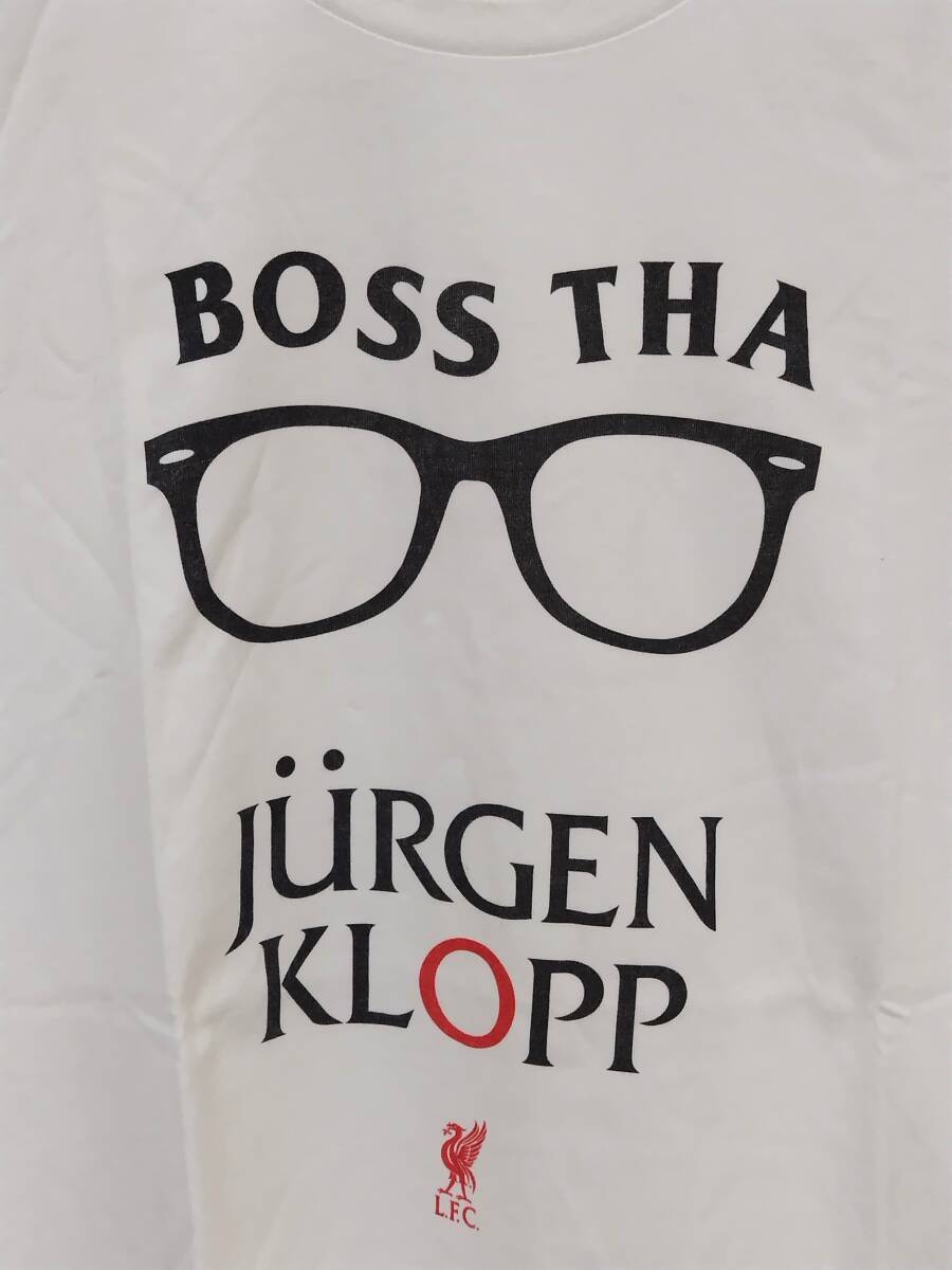 リバプールFC Tシャツ 白 Liverpool FC LFC サイズS Jrgen Klopp ユルゲン・クロップ【2-765】_画像2