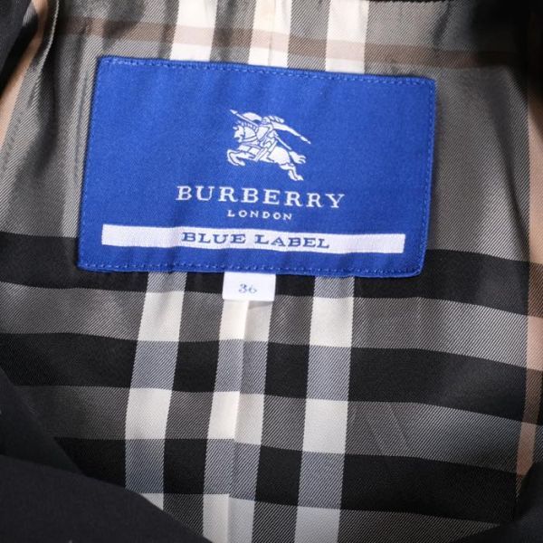 お買い得◆BURBERRY BLUE LABEL◆バーバリーブルーレーベル◆レディース　女性用　スプリングコート　[36] ブラック br07016498_画像8