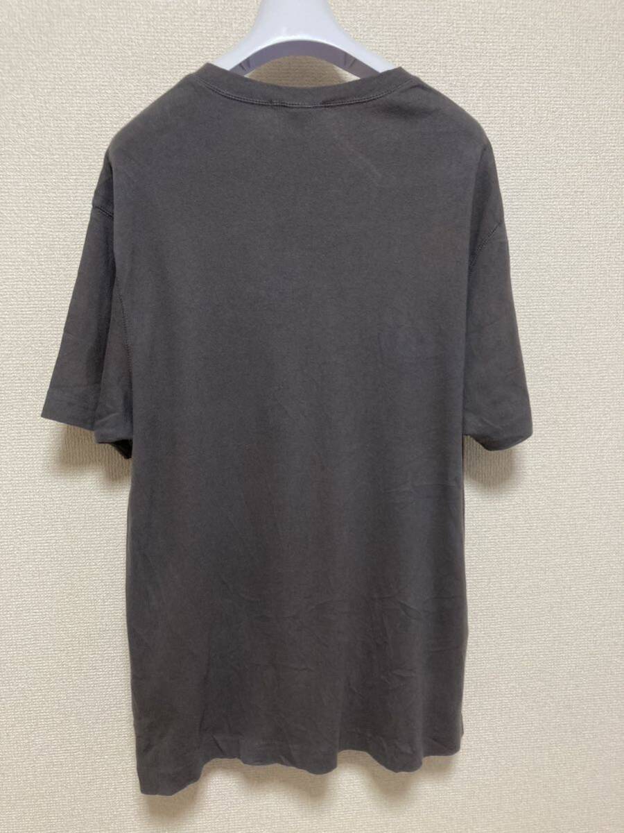 90's USAヴィンテージ OLD GAP オールドギャップ Tシャツ 半袖Tシャツ Vネック カットソー コットンニット グレー XL 無地_画像2