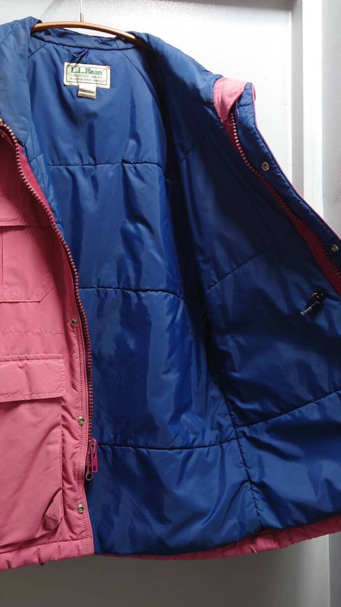 80’s L.L.Bean USA製 “BAXTER STATE PARKA” 中綿 ナイロン マウンテンパーカー ピンク S ジャケット エルエルビーン
