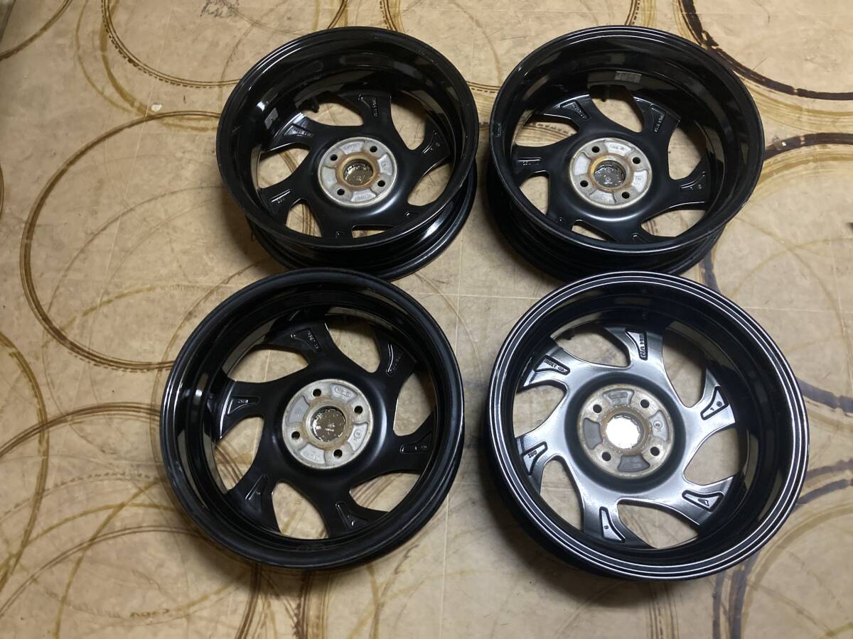 美品 送料安 LA600S LA650S ダイハツ タントカスタム RS 純正 15×4.5J ＋45 ハブ径約54㎜ PCD100×4 アルミホイール 4本 本州送料2500円の画像10