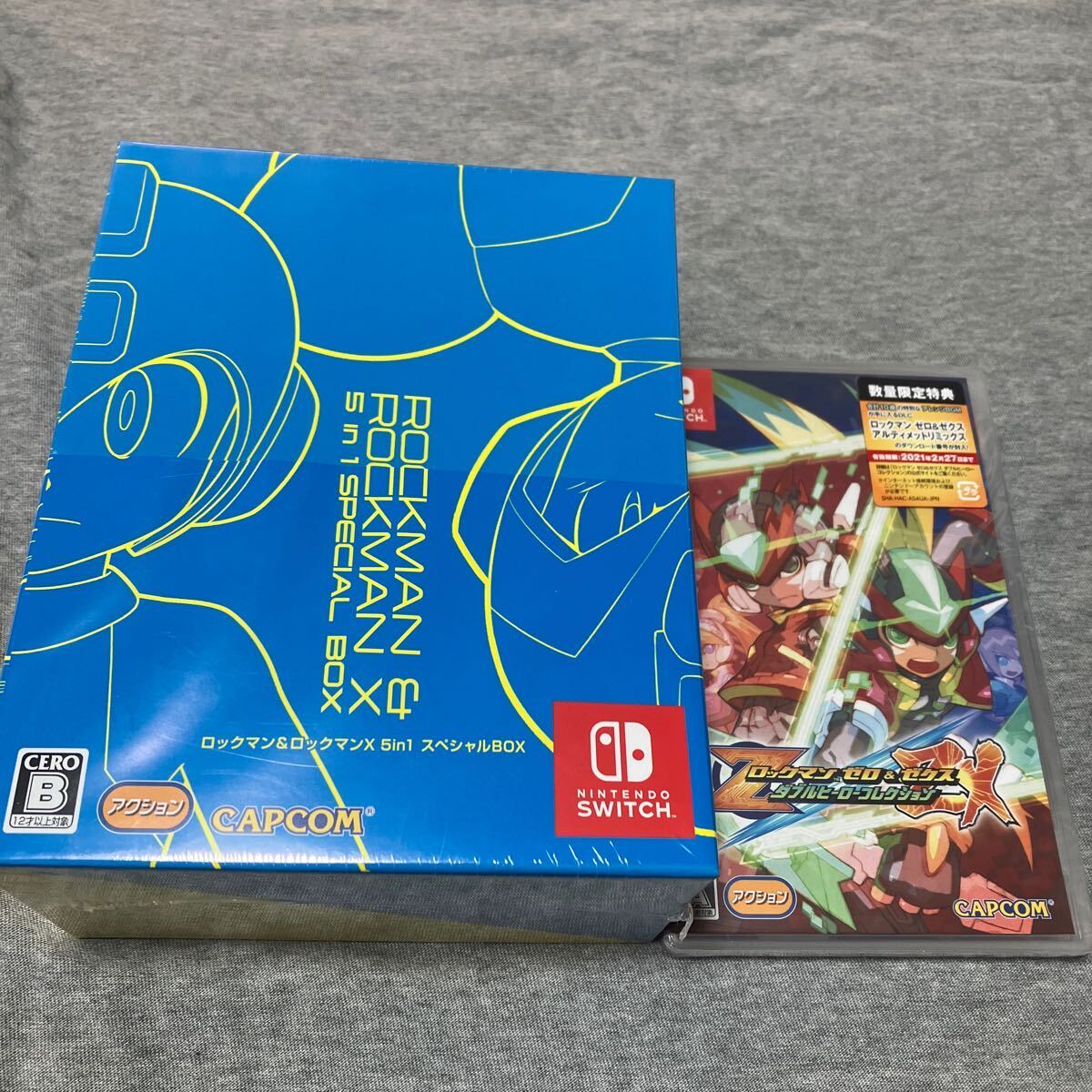 海外 正規品】 switch ロックマン&ロックマンX 未開封 スペシャルBOX 海外 正規品】 switch ロックマン&ロックマンX 未開封 スペシャルBOX