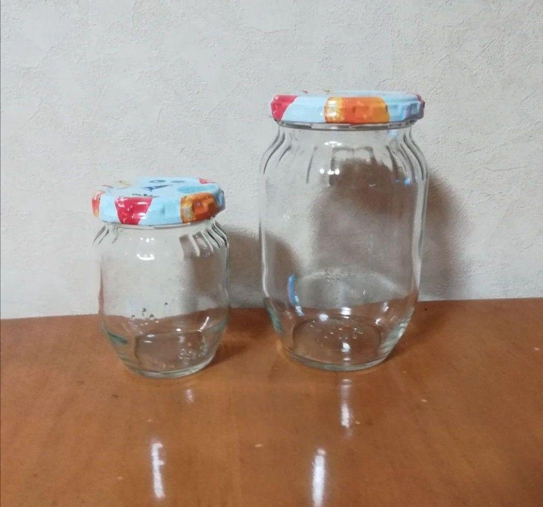 ガラス瓶　ガラス容器　ガラス空き瓶　大きい瓶　中瓶容器　保存瓶　ガラスジャー　はちみつ瓶 アオハタ