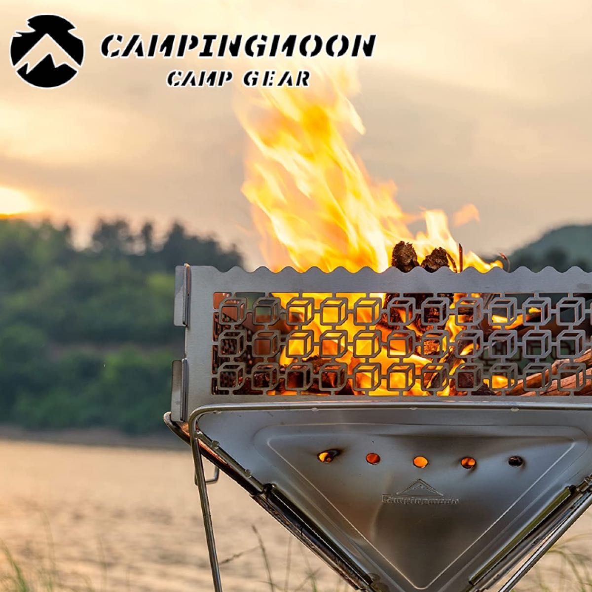 ★キャンピングムーン★CAMPINGMOON★タキビサークルプレート★焚き火プレート★TKB-315-CU★焚火サークルプレート★