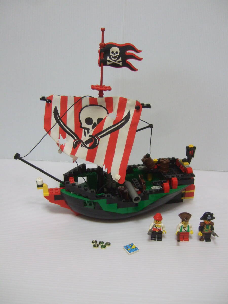 LEGO レゴ 6250 南海の勇者シリーズ レッドビエント号 海賊船　地図　ミニフィグ 船長　海賊_画像1