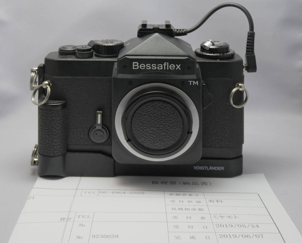 【整備品】Bessaflex   トリガーワインダー、ストロボシューアダプター付きの画像1