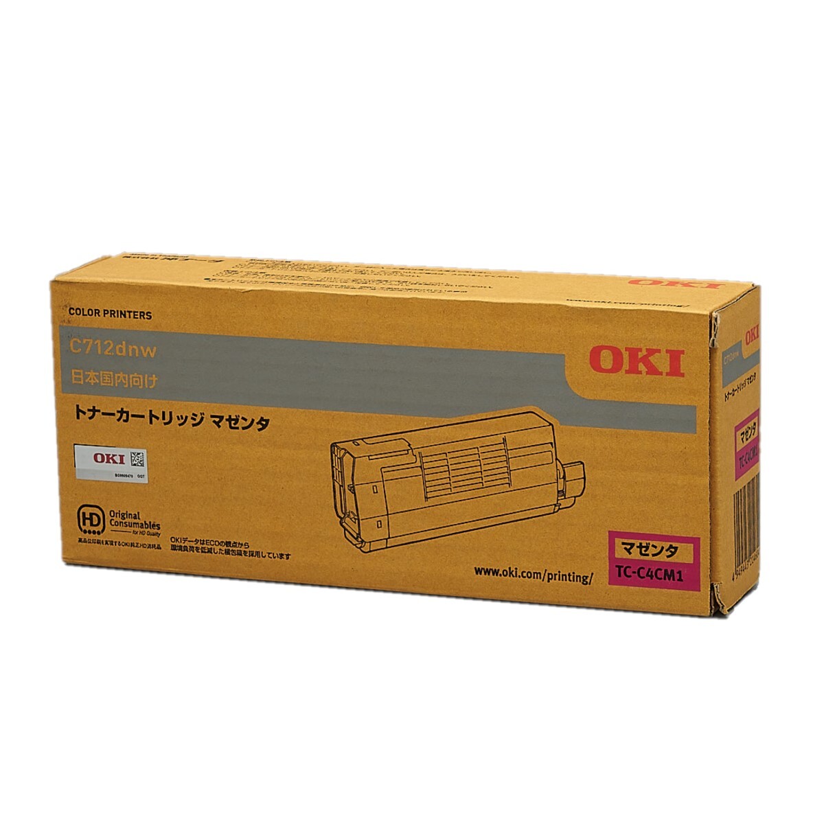 送料無料!! OKI TC-C4CM1 トナーカートリッジ マゼンタ 純正 C712dnw用　印字枚数 5500枚【ku】