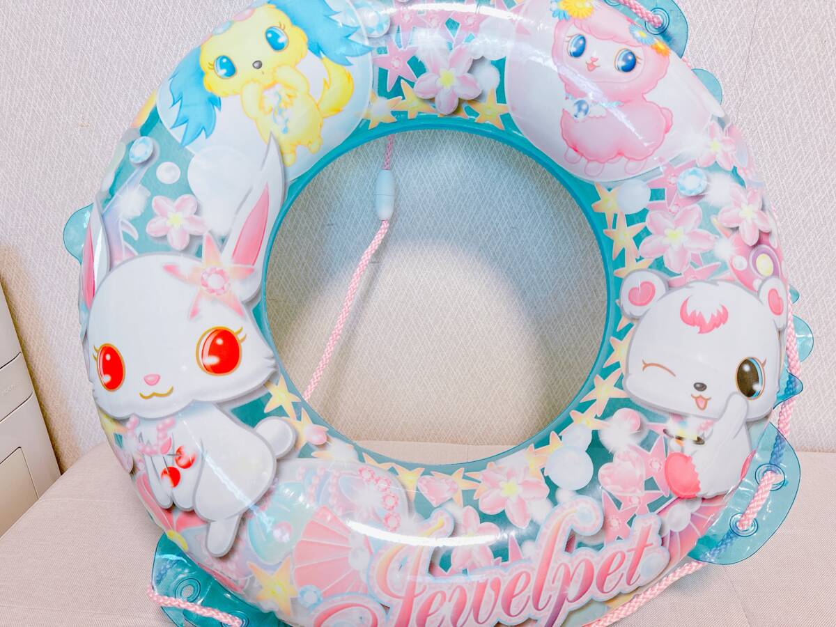 ★サンリオ ジュエルペット 60cm 浮き輪 空気ビニール 空ビ ブルー うきわ Inflatable Sanrio SwimRing PoolToysの画像1