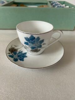 2233　カップ＆ソーサー　6客　花柄模様　シンプル　LILIMG　CHINA（中国）長期保管品　_画像6