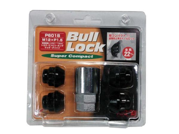 ◎◇KYO-EI ブルロック スーパーコンパクト M12xP1.5 P601B ブラック 黒 Bull Lock super compact 盗難防止用ホイールロック 協永 1セット_画像1