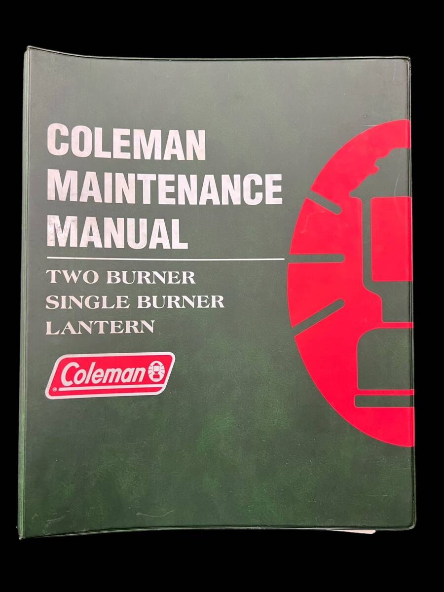 【非売品】Coleman MAINTENANCE MANUAL コールマン メンテナンスマニュアル TWO BURNER SINGLE BURNER LANTERN バーナー ランタン 現状品の画像1