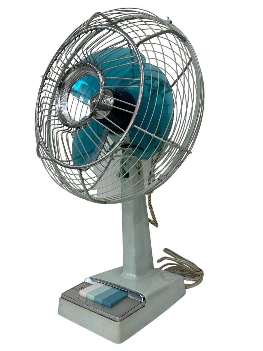 [ operation verification ending ]National National desk electric fan 25FD ELECTRIC FAN Showa Retro consumer electronics present condition goods 